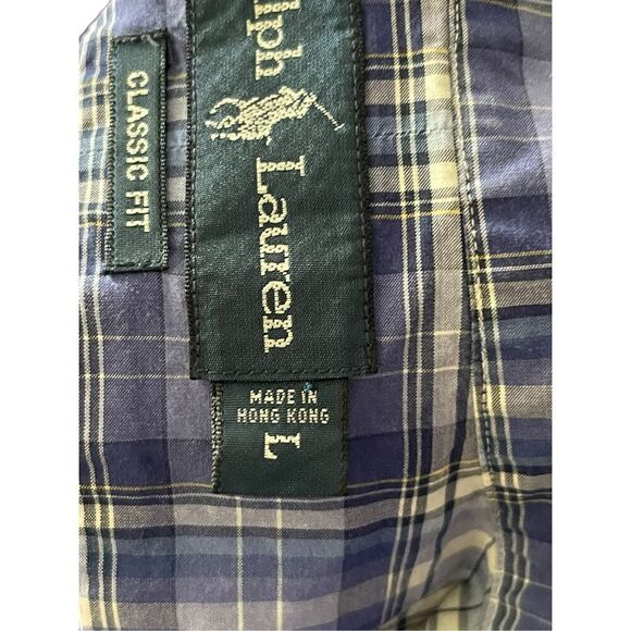Ralph Lauren Mens Multicolor Cotton Classic Fit Short Sleeve Shirt Size Large - Picture 3 of 10
